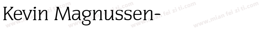 Kevin Magnussen字体转换
